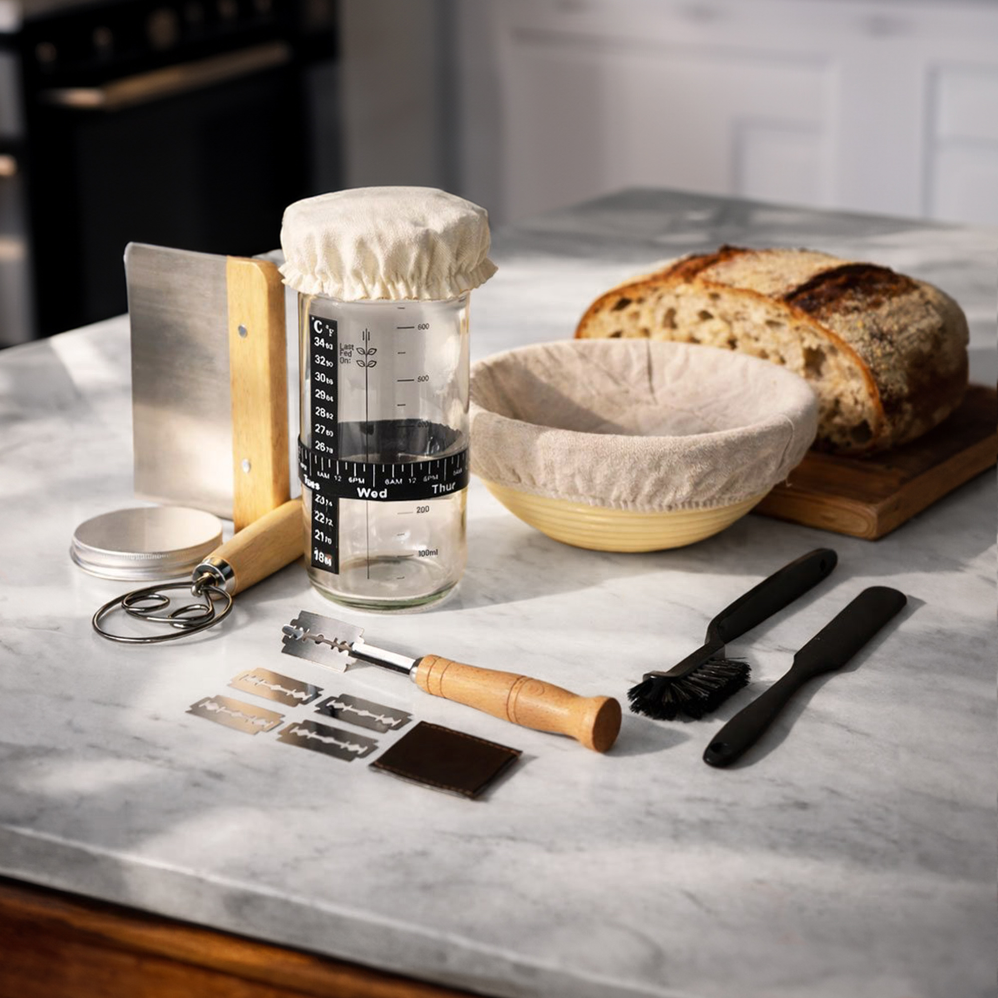 Sauerteig Brot backen - Starter Kit Sauerteig Brot backen - Starter Kit