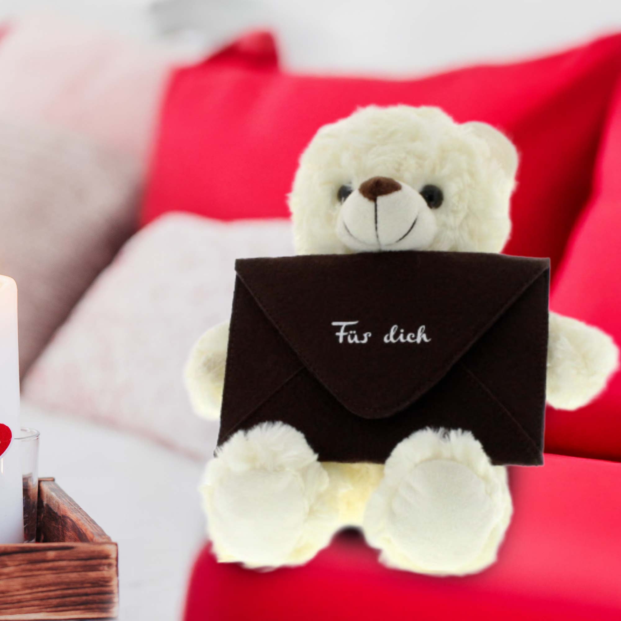 Botschaftsbär - brauner Umschlag