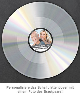 Schallplatte - personalisiert zur Silbernen Hochzeit 2115 - 1