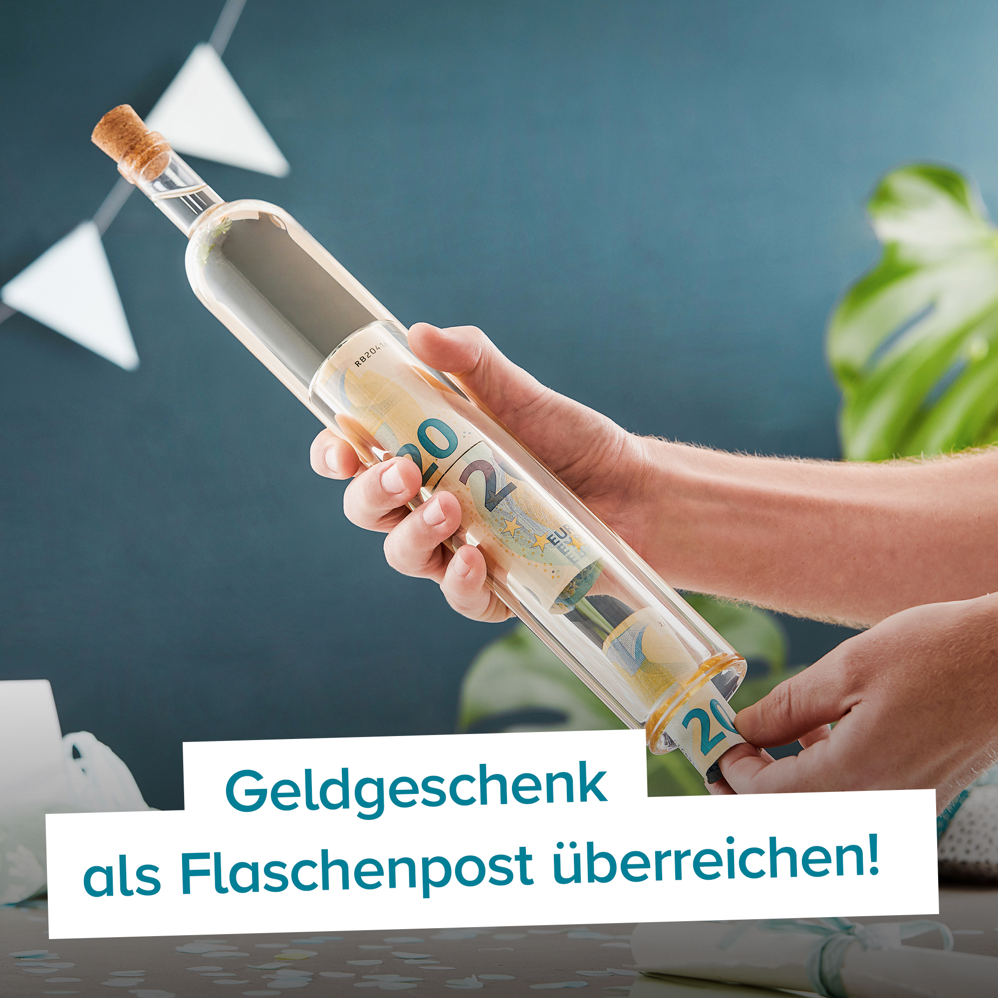 Geschenkflasche mit Hohlraum