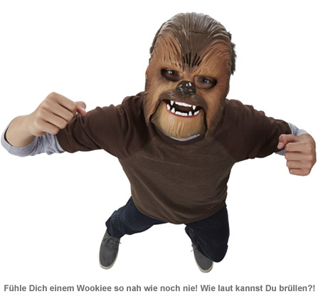 Star Wars Chewbacca Maske mit Soundeffekt 2527 - 1