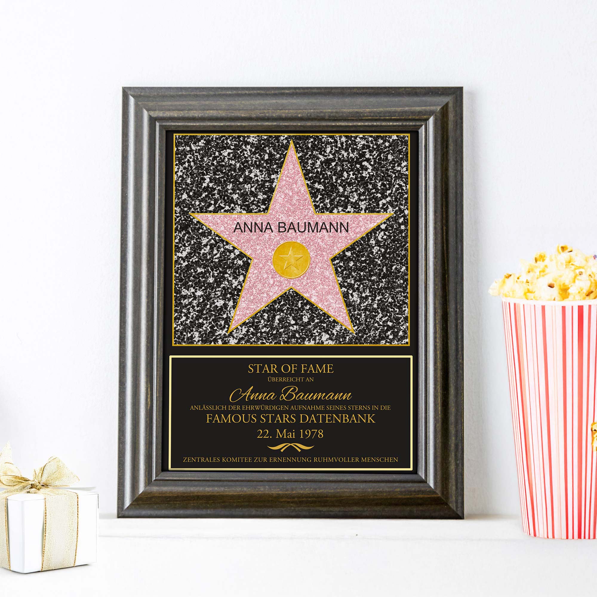 Star of Fame - personalisiertes Bild Klein