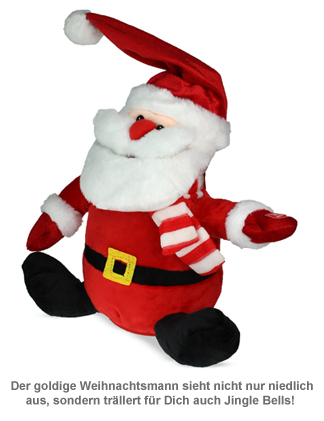 Singender Weihnachtsmann mit tanzender Mütze 3285 - 1