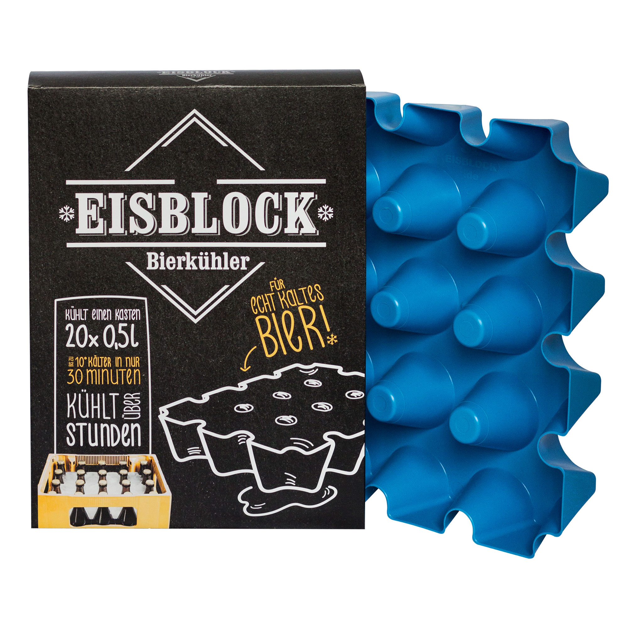 Bierkühler - Eisblockform für Bierkisten - 0,5 l Flaschen Bierkühler - Eisblockform für Bierkisten - 0,5 l Flaschen