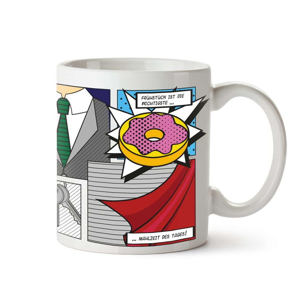 Personalisierte Comic Tasse - Super Mann 2317 - 2