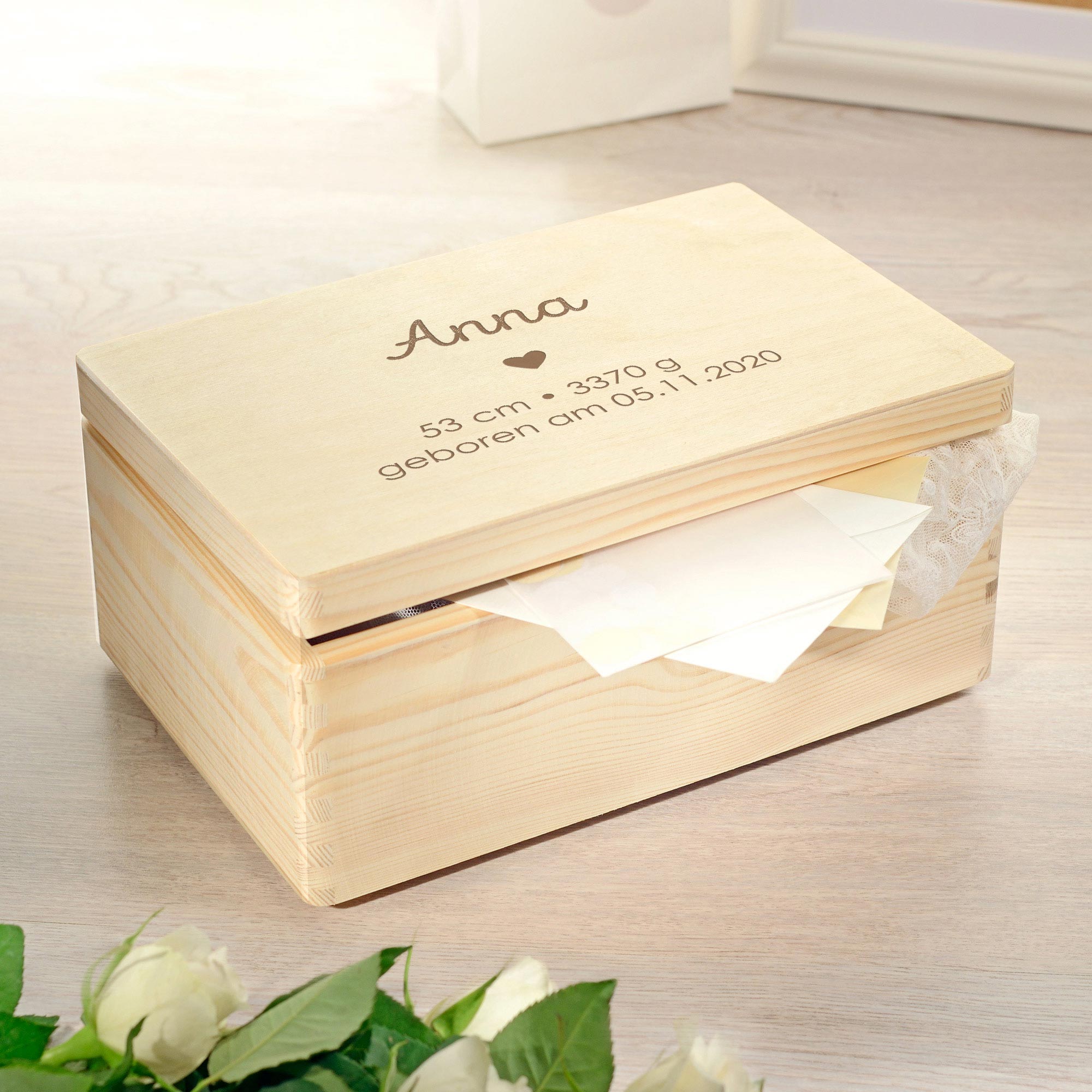 Memory Box zur Geburt - Herz