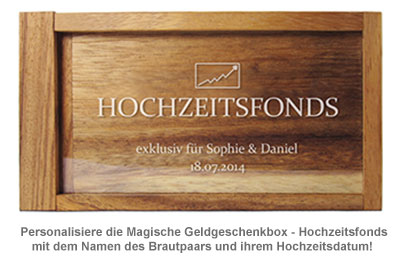 Magische Geldgeschenkbox - Hochzeitsfonds 2131 - 2