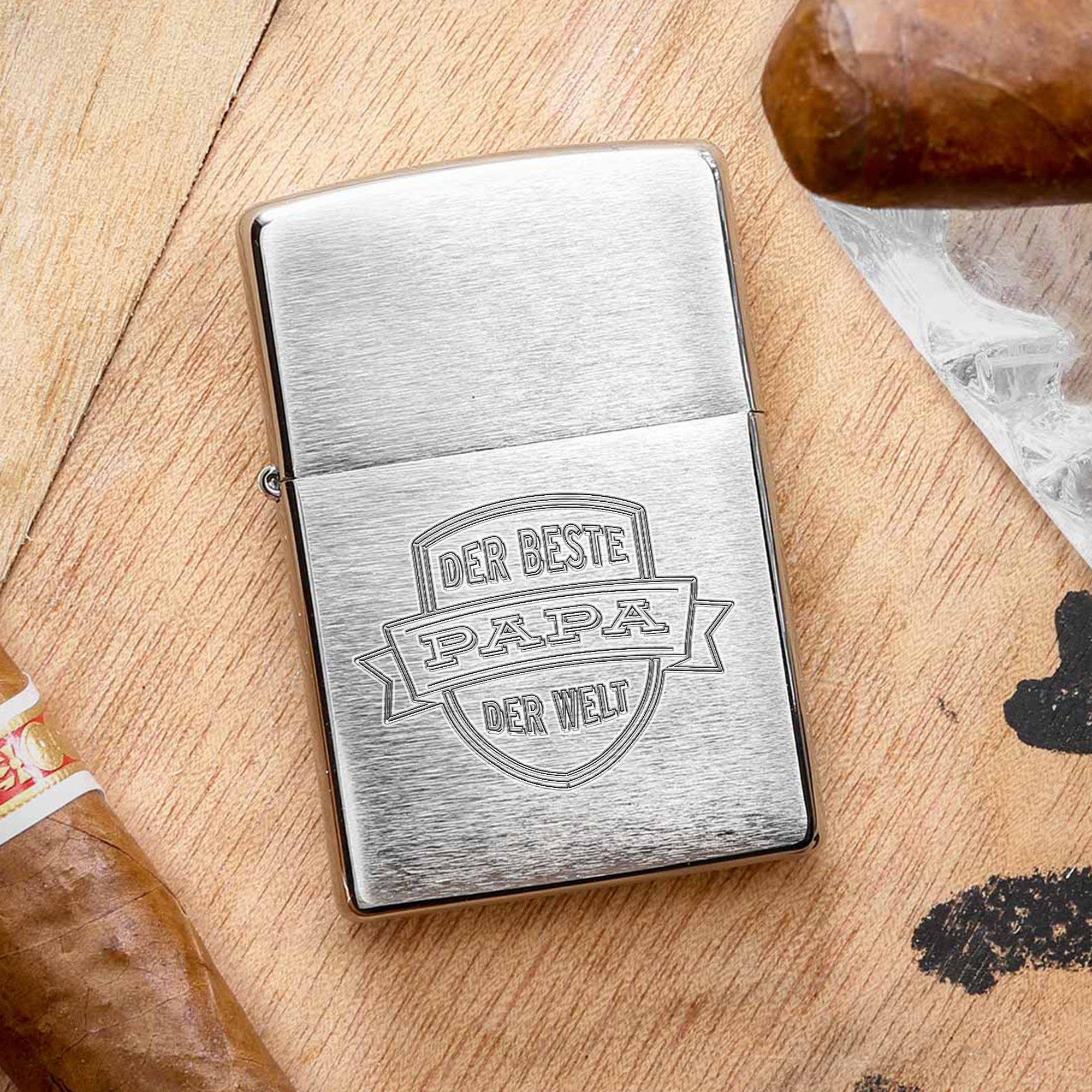 Zippo Feuerzeug mit Gravur - Bester Papa 0028-0008-DE-0001