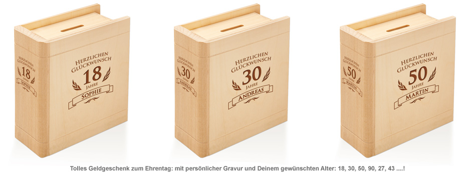 Personalisiertes Sparbuch zum Geburtstag 2179 - 2