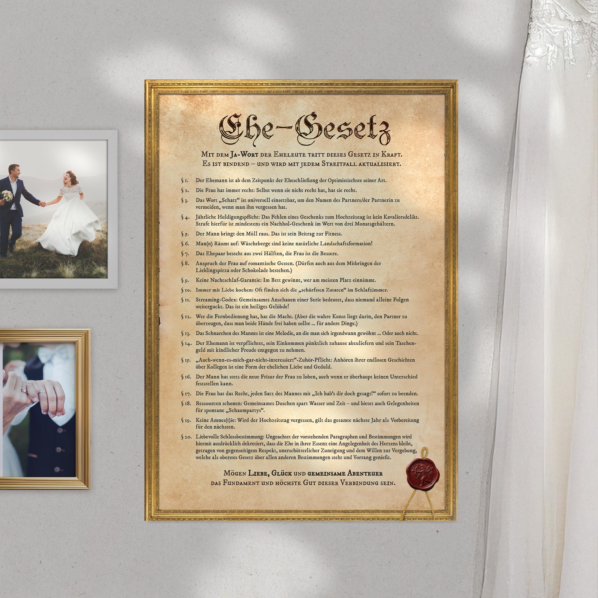 Ehegesetz Poster XXL - Historisch