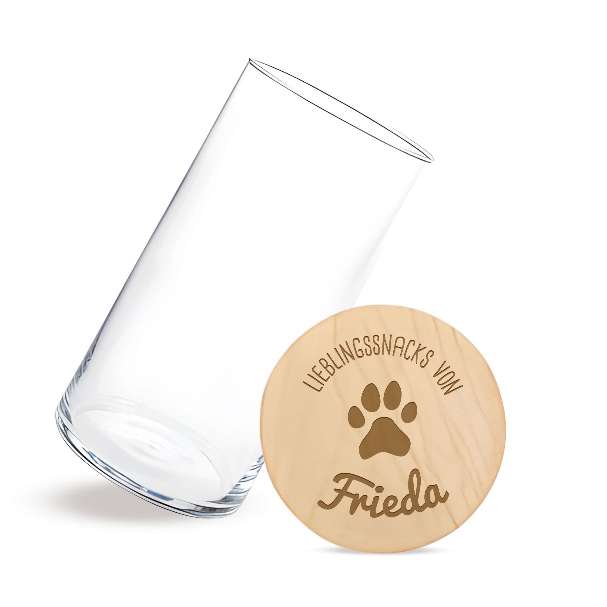 Vorratsglas mit Gravur - Hundesnacks Vorratsglas mit Gravur - Hundesnacks