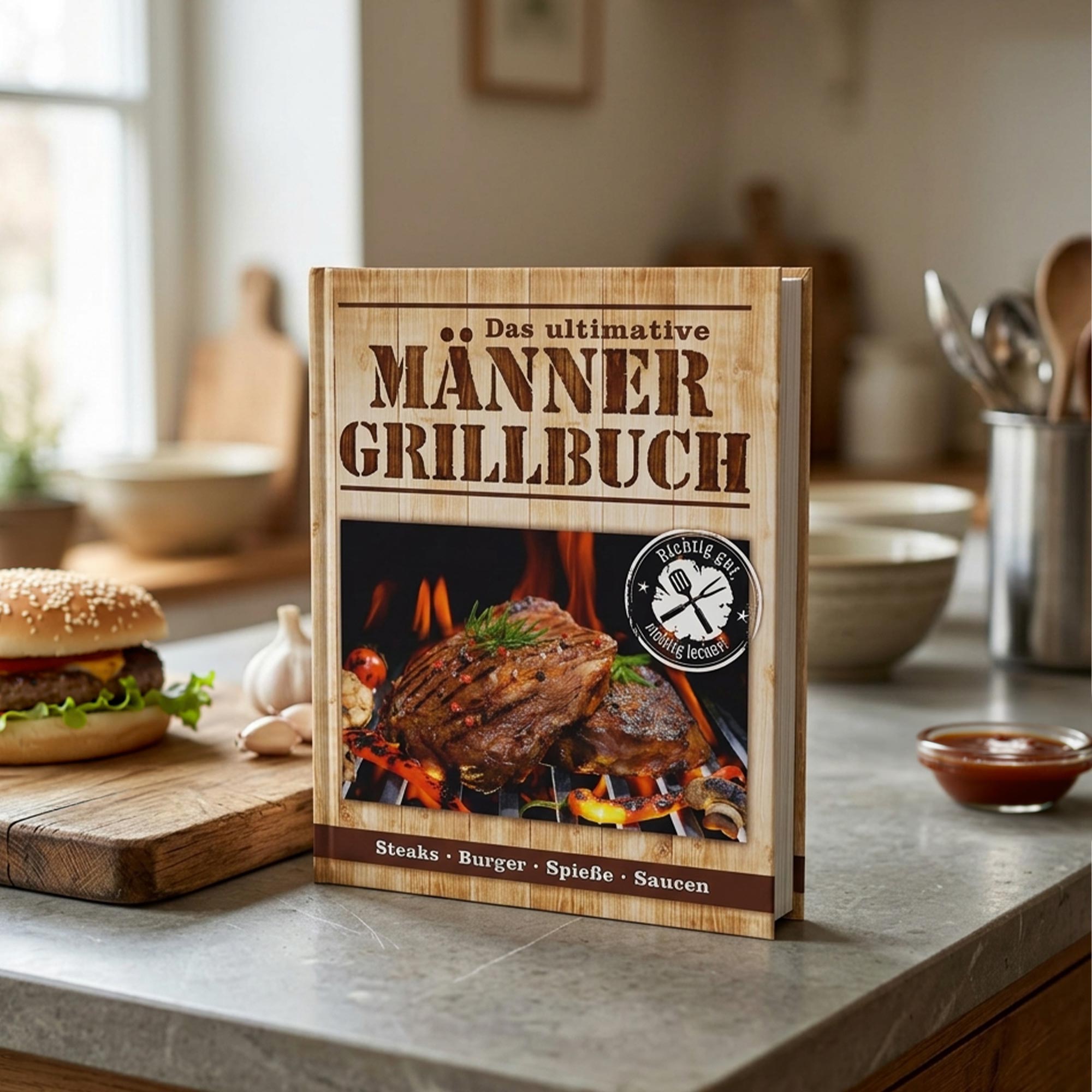 Männer Grillbuch - Grillgeschenk Männer Grillbuch - Grillgeschenk
