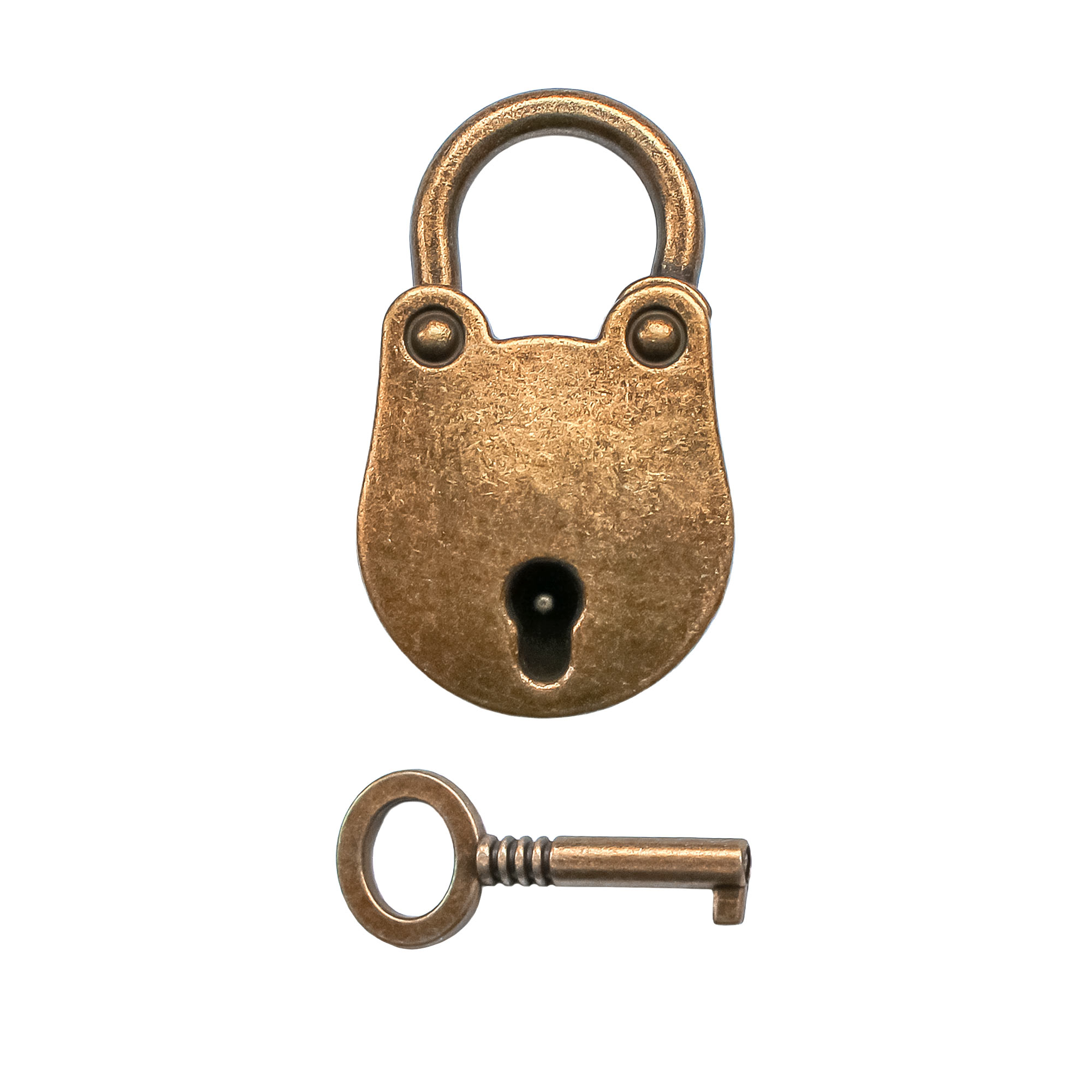 Antikes Mini Vorhängeschloss mit Schlüssel für Schatztruhen und Tagebücher Antikes Mini Vorhängeschloss mit Schlüssel für Schatztruhen und Tagebücher