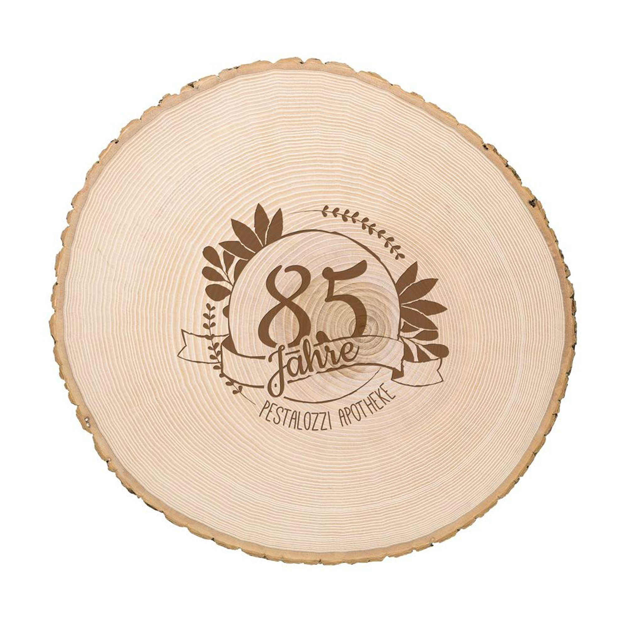 XXL Baumscheibe mit Gravur - Jubiläum 4089 - 1