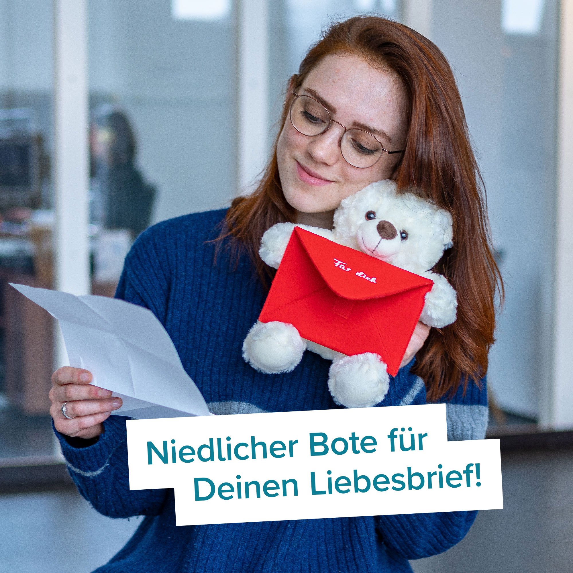 Botschaftsbär - roter Umschlag 3659 - 1