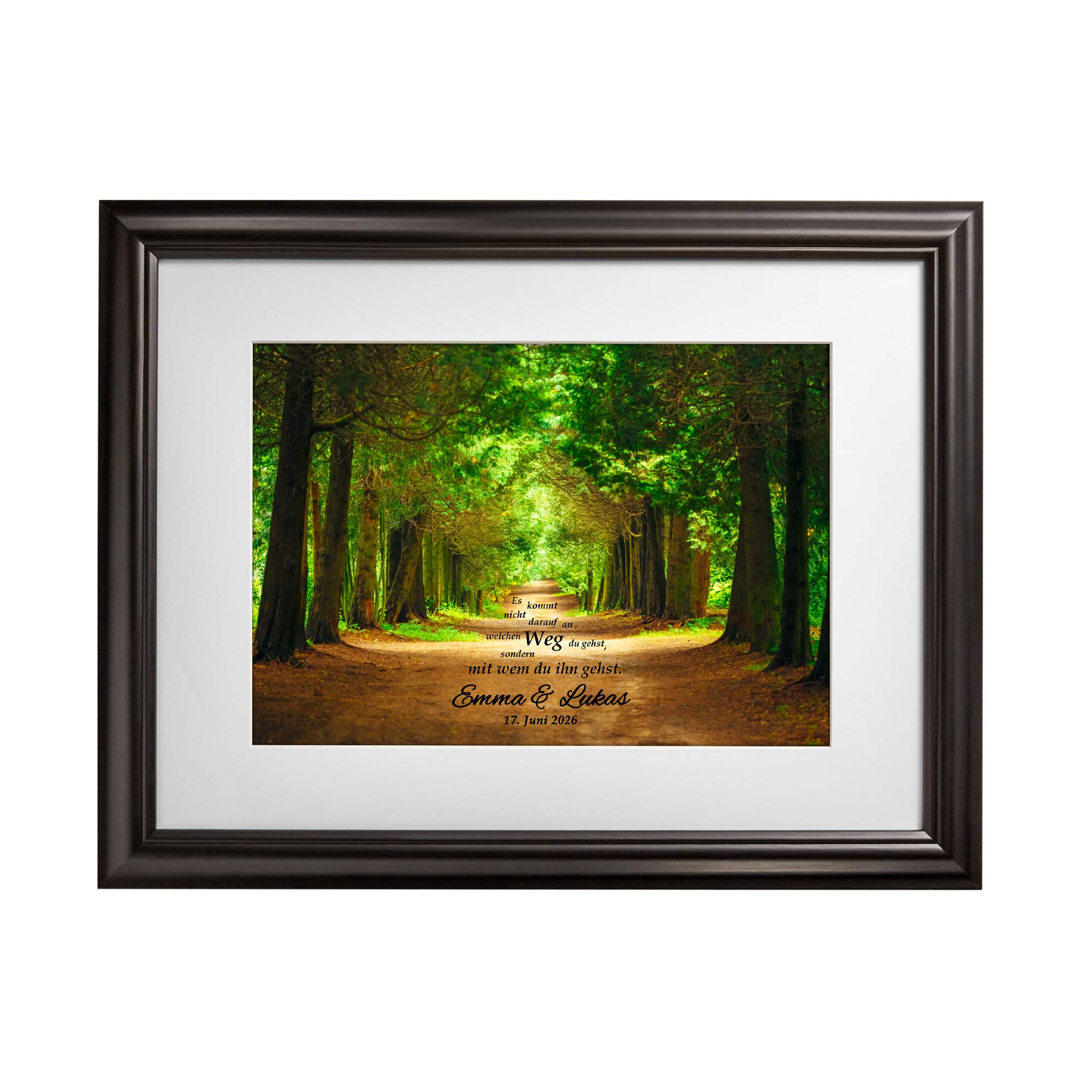 Gemeinsamer Weg Frühlingsbild - personalisiert Gemeinsamer Weg Frühlingsbild - personalisiert