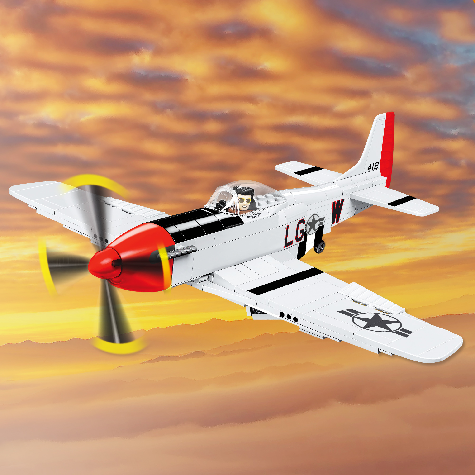 P-51D Mustang - Cobi Klemmbausteine 1012-DH-0000 P-51D Mustang - Cobi Klemmbausteine 1012-DH-0000
