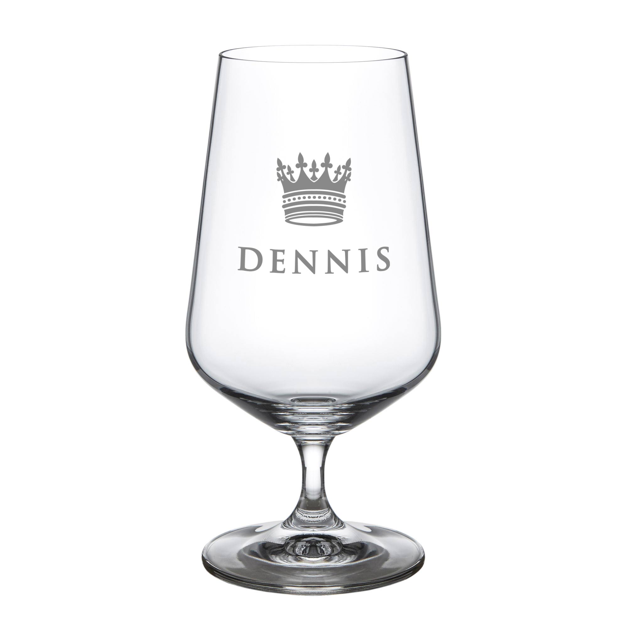 Bierglas mit Gravur - König Krone Bierglas mit Gravur - König Krone