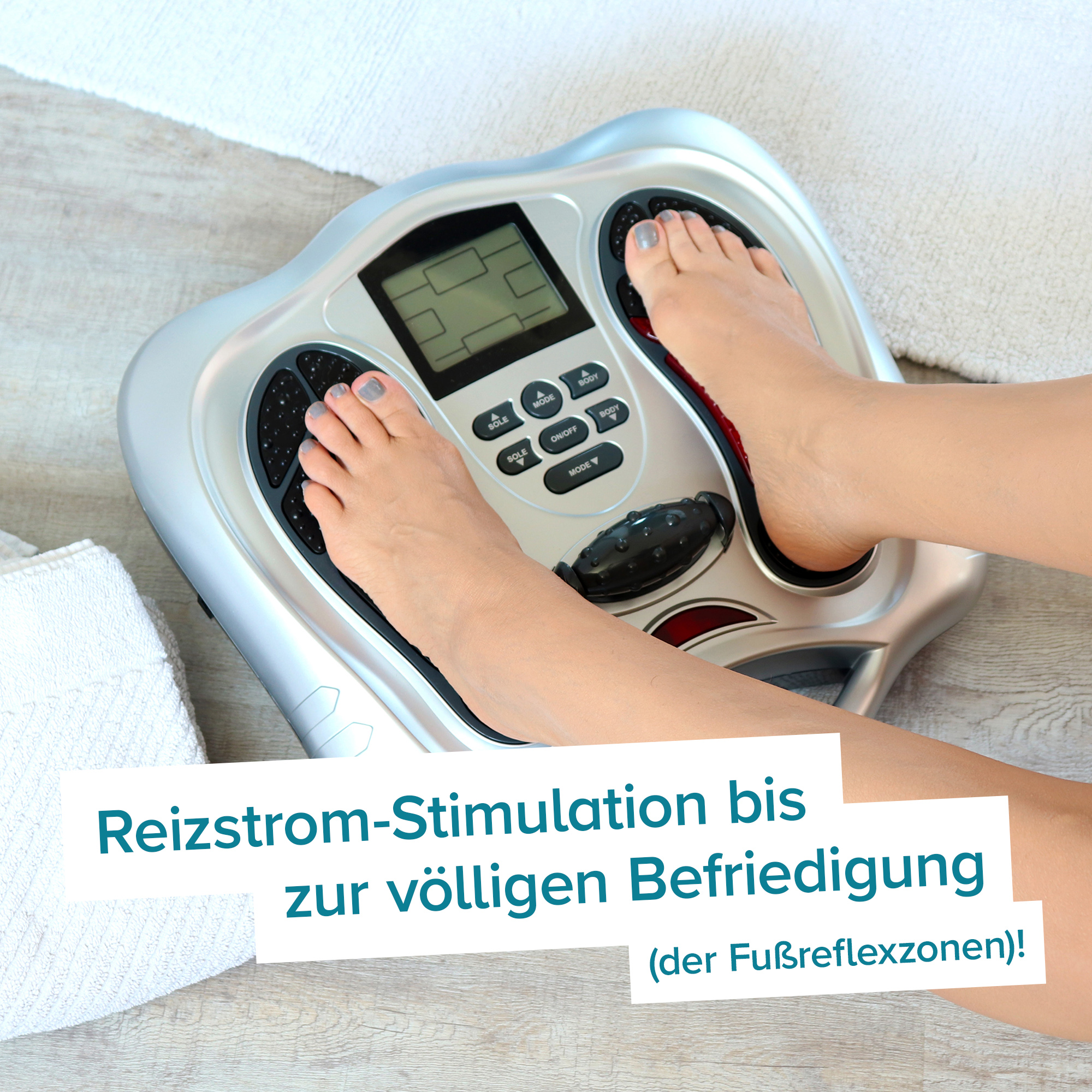 Fußreflexzonen Massagegerät mit Infrarot und Reizstrom 3175 - 5