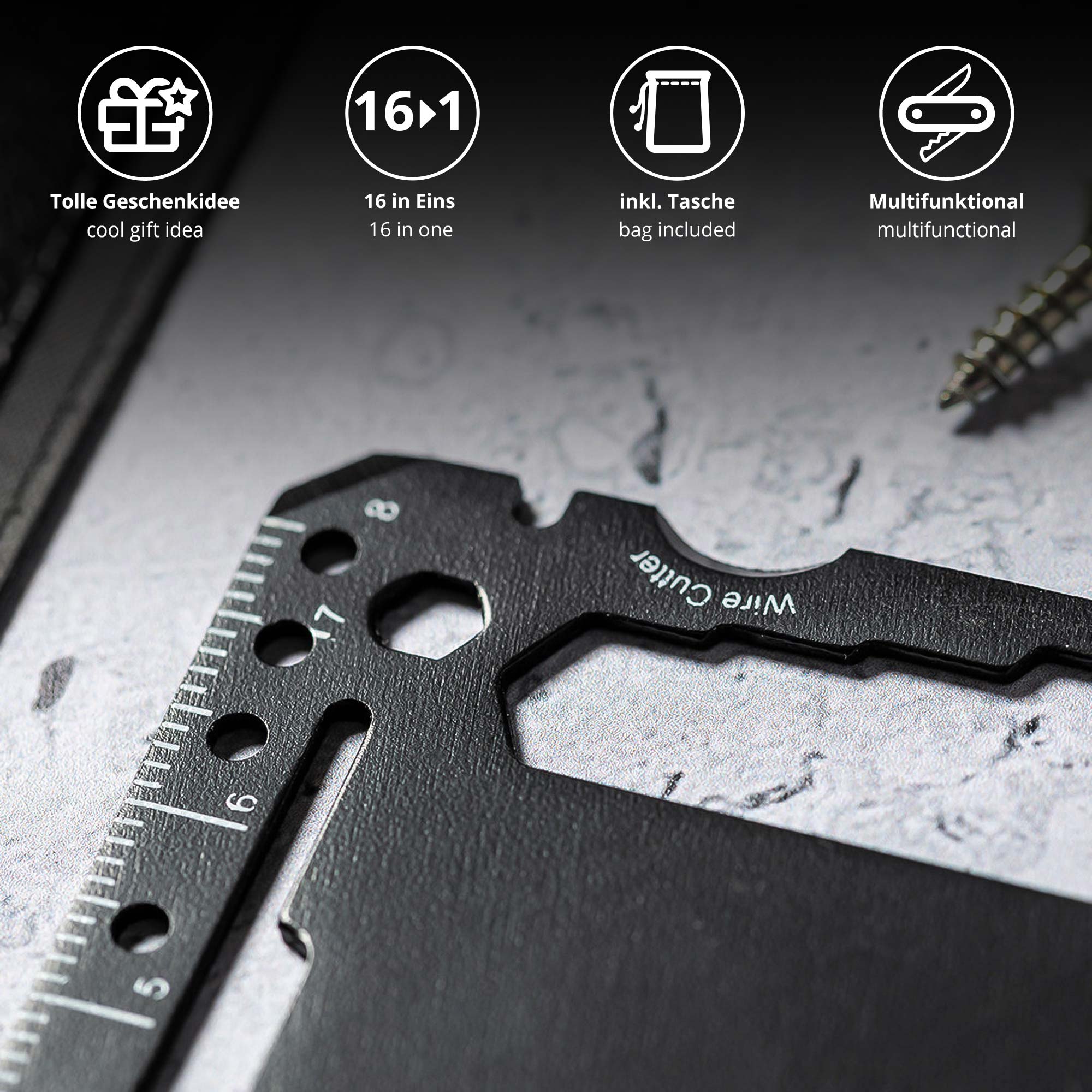 Geldbeutel Multifunktionswerkzeug 16in1