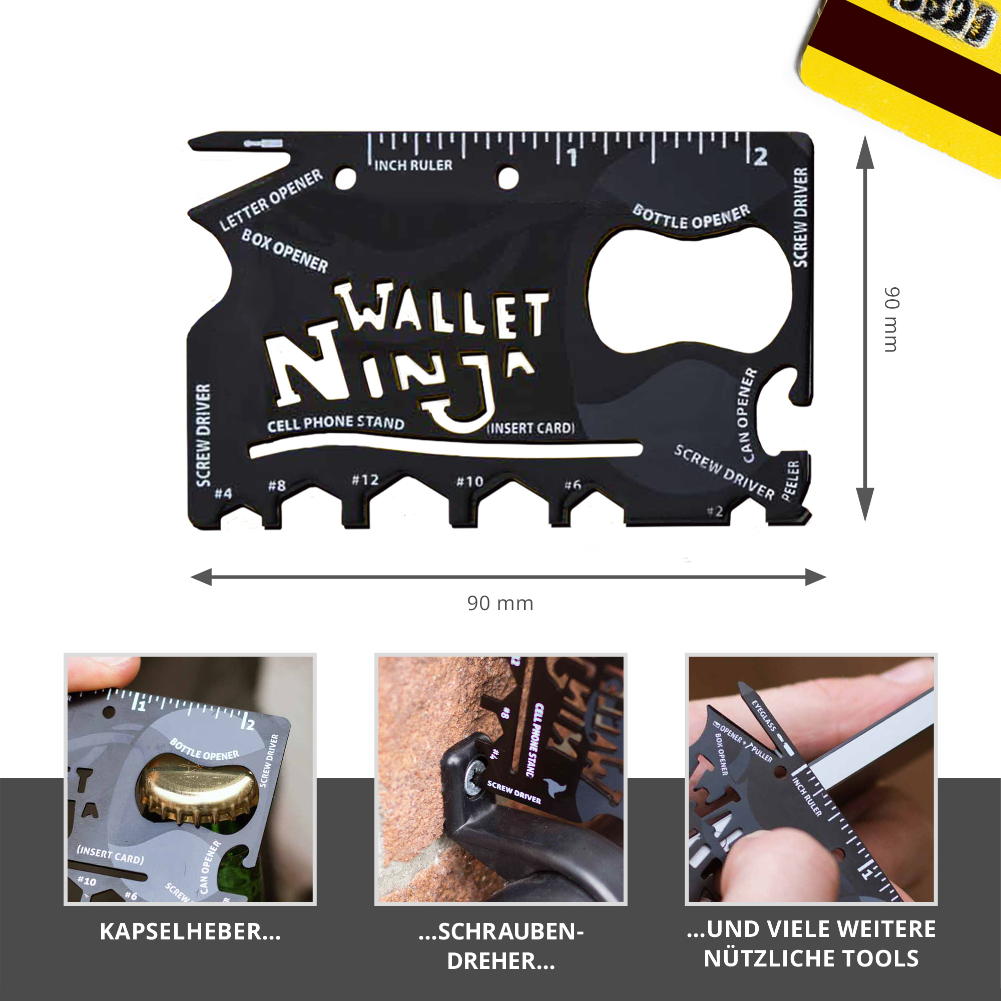 Geldbeutel Multifunktionswerkzeug 18in1 Geldbeutel Multifunktionswerkzeug 18in1
