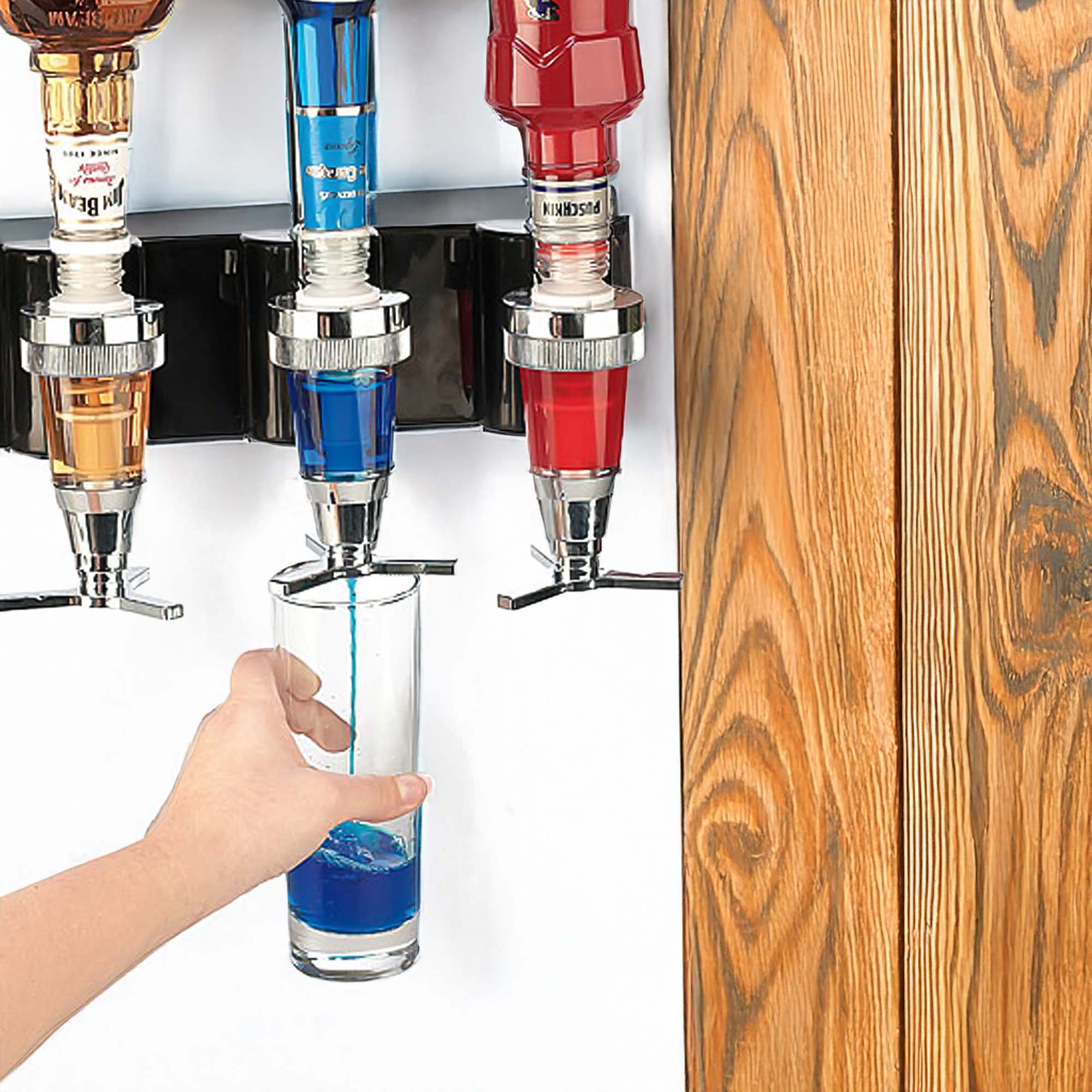 Bar Butler für die Wand - 4er Flaschenhalter