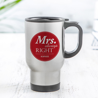 Thermobecher Set personalisiert - Mr and Mrs Right 3105 - 3