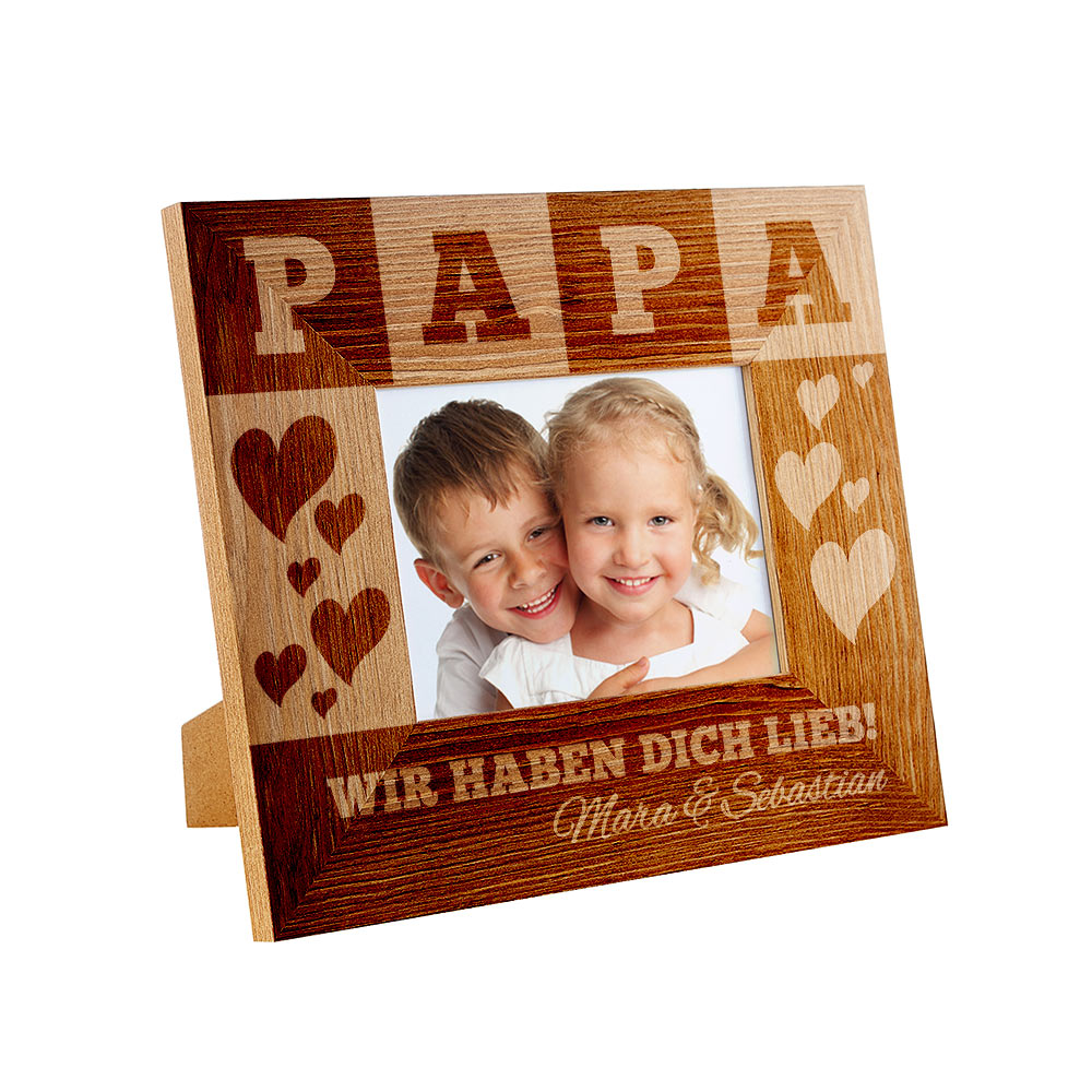 Personalisierter Bilderrahmen für Papa