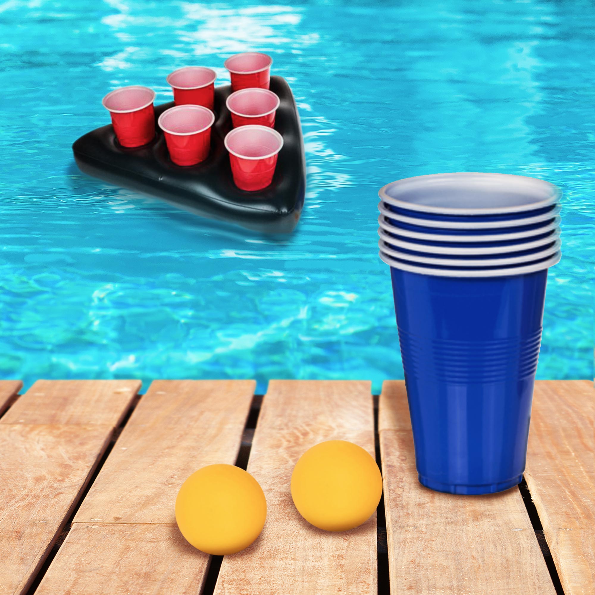 Aufblasbarer Bierpong Hut - Mini Beer Pong Set 3572 - 4