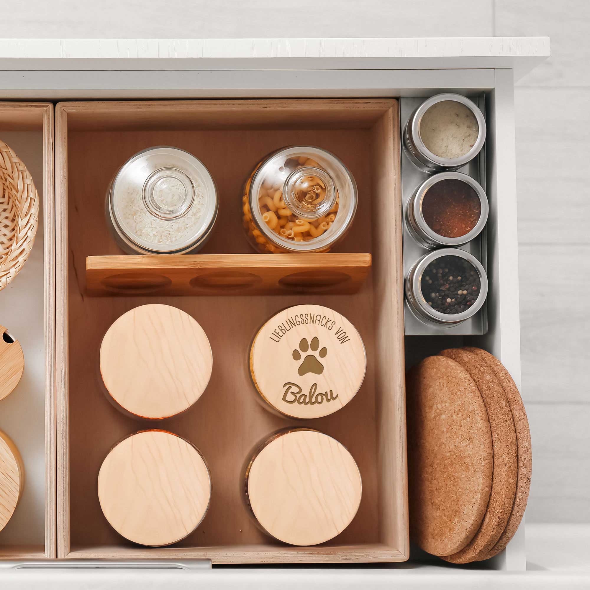 Vorratsglas mit Gravur - Hundesnacks Vorratsglas mit Gravur - Hundesnacks