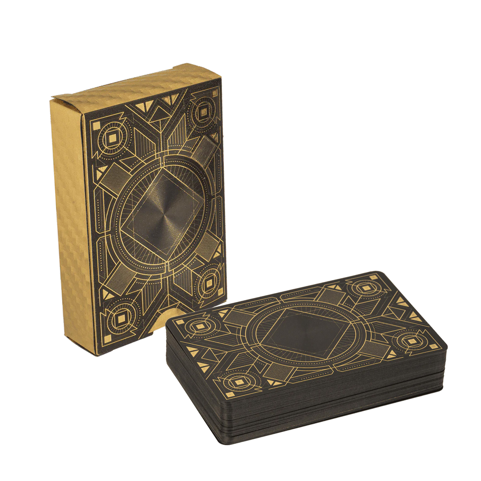 Goldene Spielkarten Deluxe in edler Verpackung