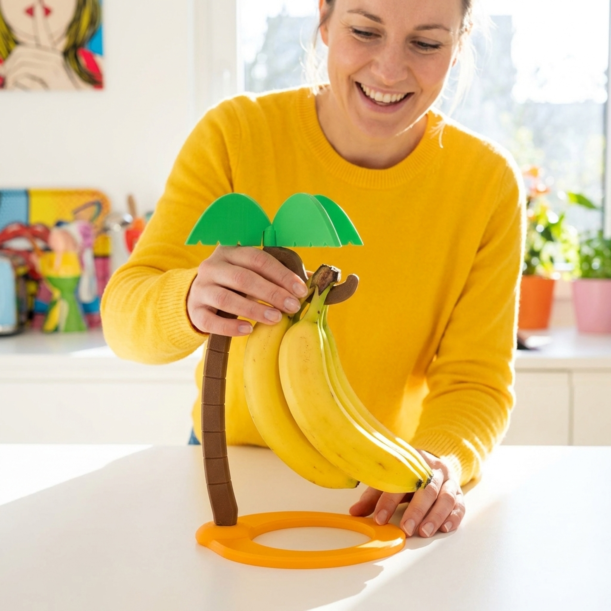 Bananenhalter Palme – Tropischer Obstständer mit Urlaubsfeeling
