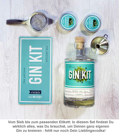 Das ultimative Gin Set - Gin selber machen 1860 - 2