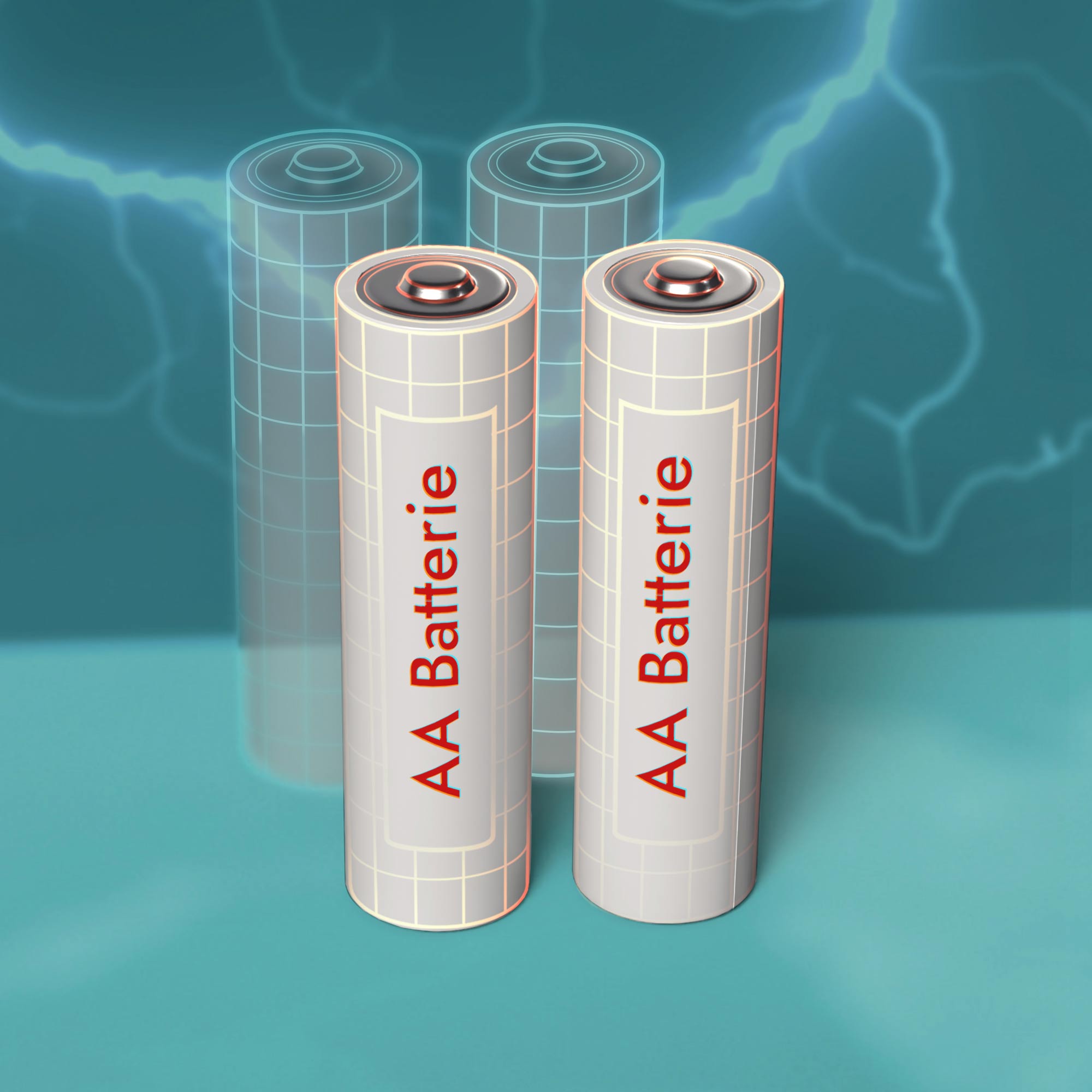Mignon-Batterien für Batteriekasten - AA