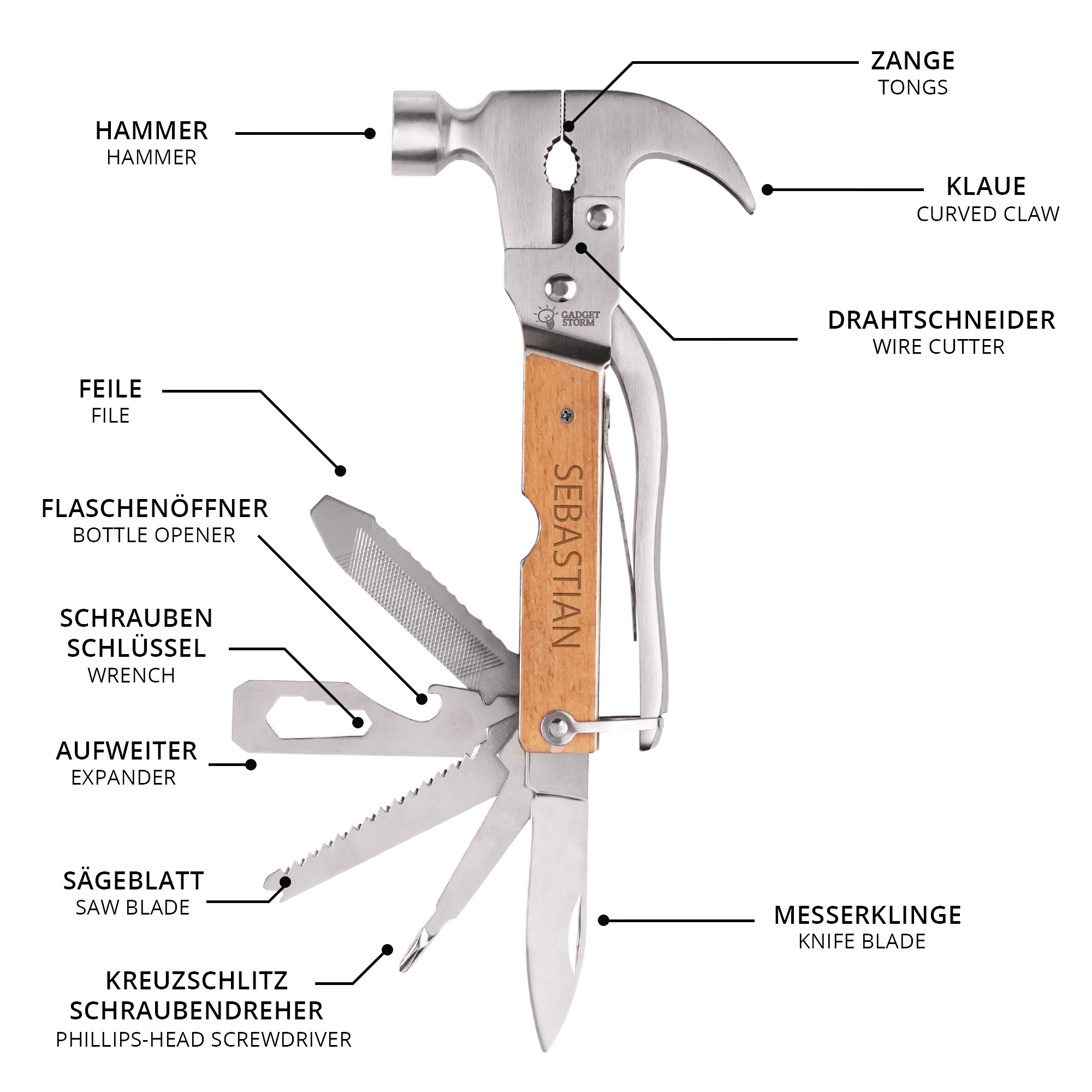 Holz Hammer Multifunktionswerkzeug