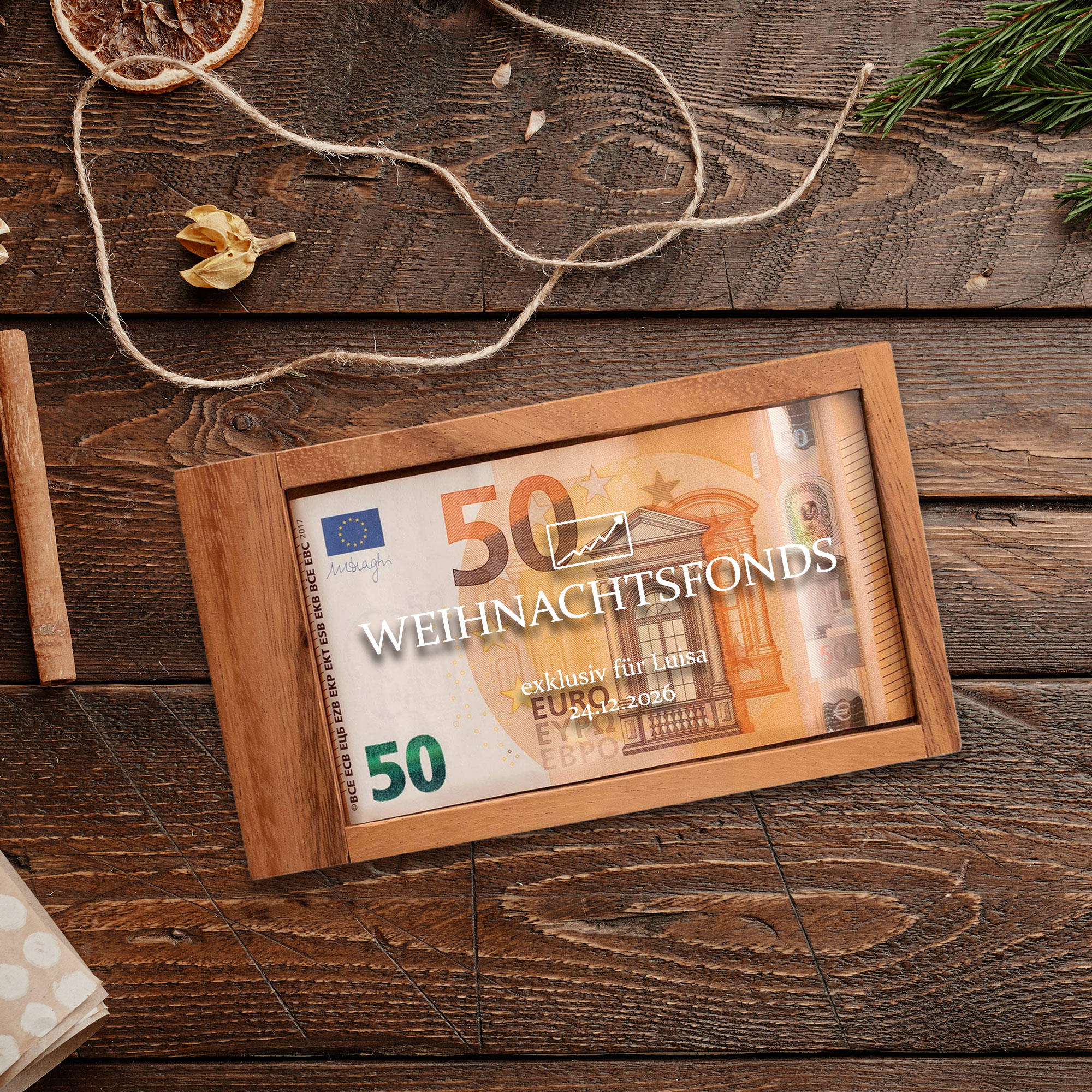Magische Geldgeschenkbox - Weihnachtsfonds Magische Geldgeschenkbox - Weihnachtsfonds