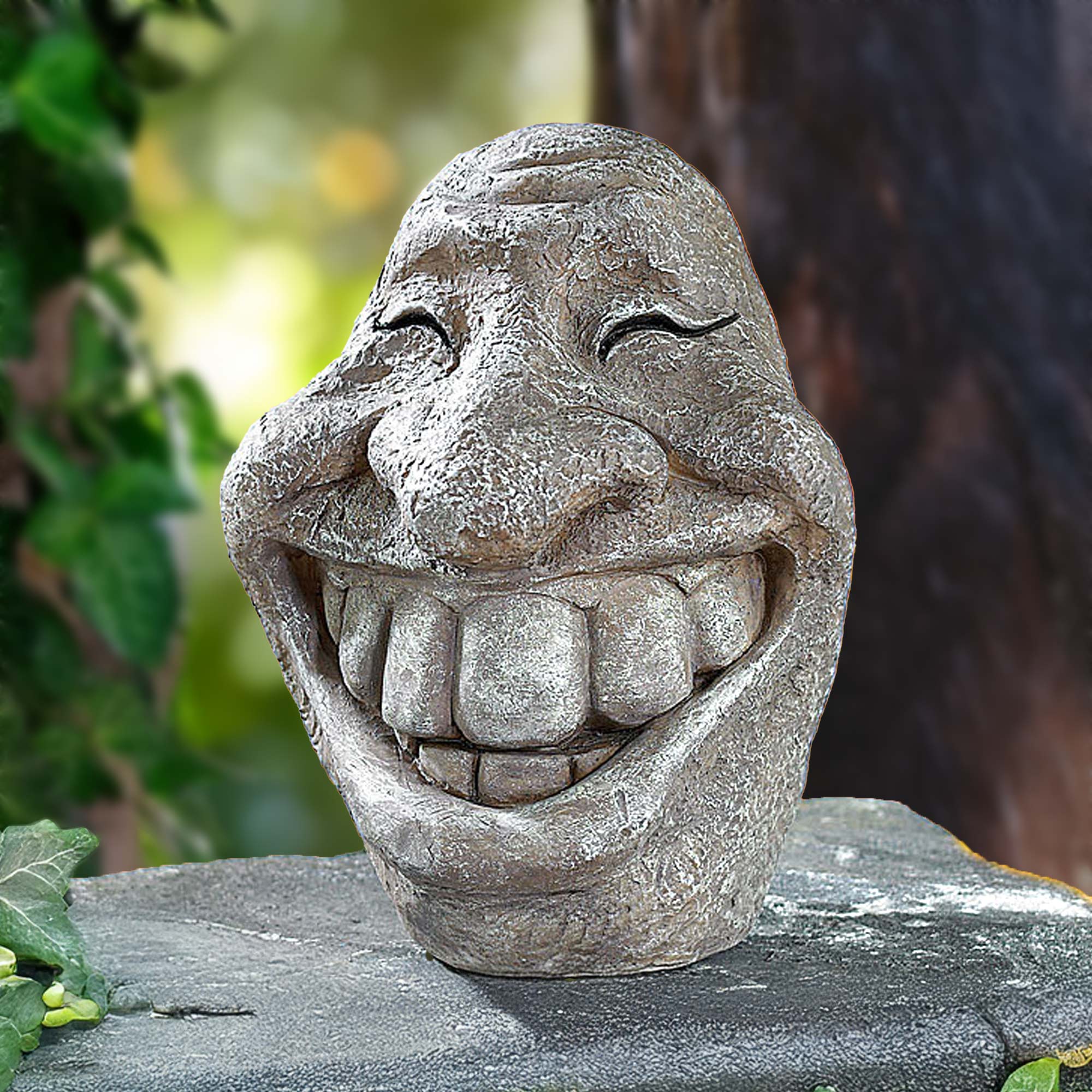 Deko Steinfigur - Smiley