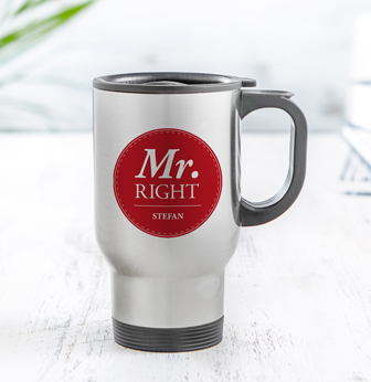 Thermobecher Set personalisiert - Mr and Mrs Right 3105 - 2