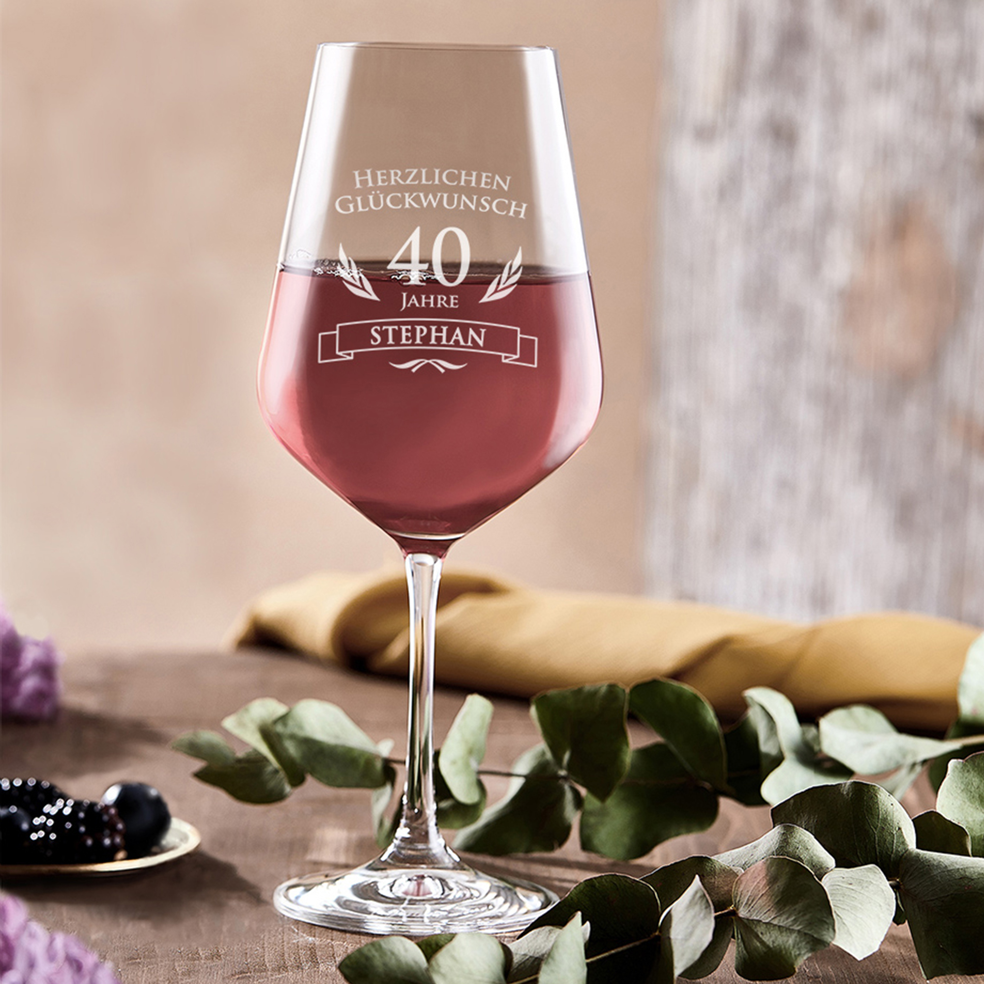 Weinglas zum 40. Geburtstag 1381