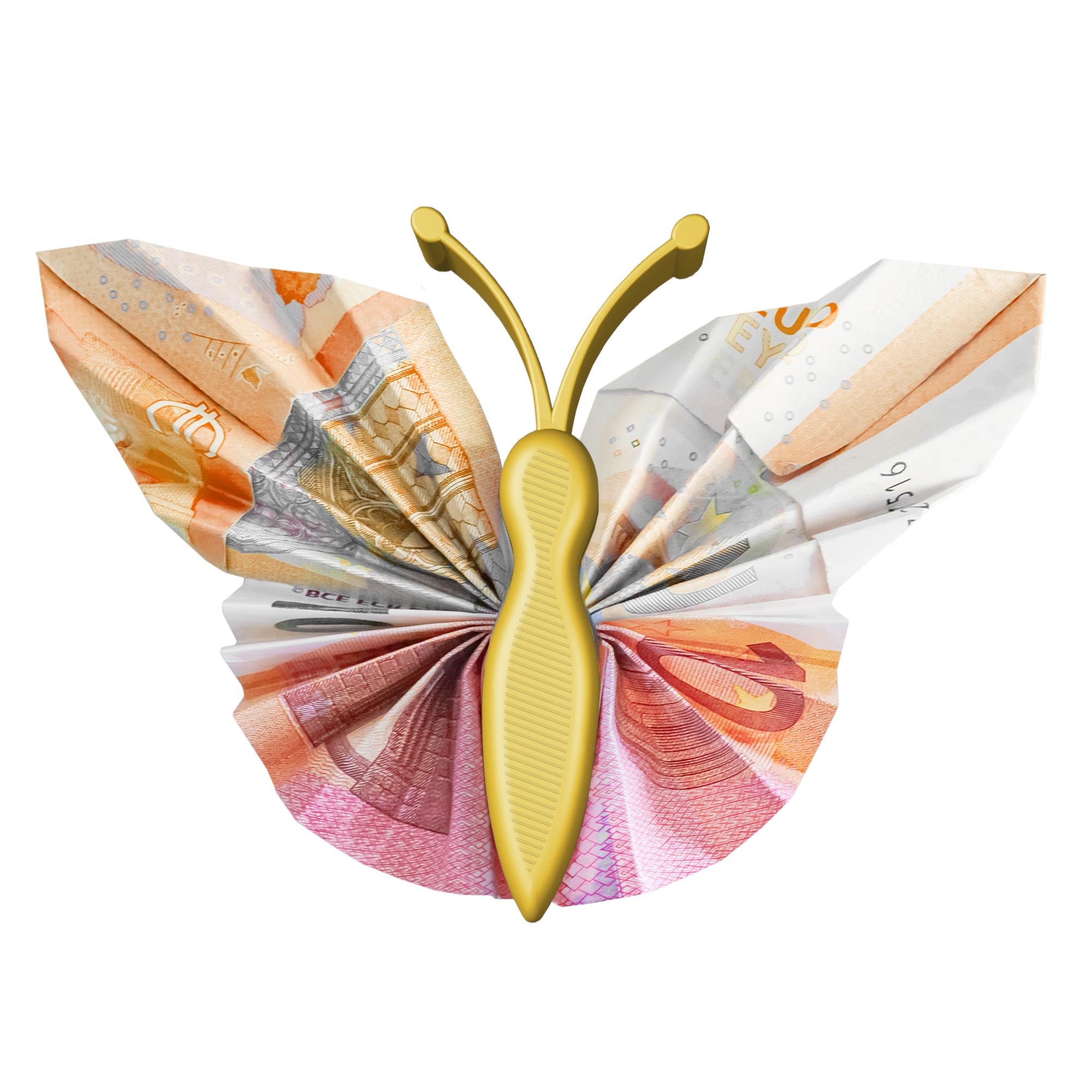 Geldgeschenk Schmetterling Gold - 3er Set Geschenkverpackung für Geld Geldgeschenk Schmetterling Gold - 3er Set Geschenkverpackung für Geld