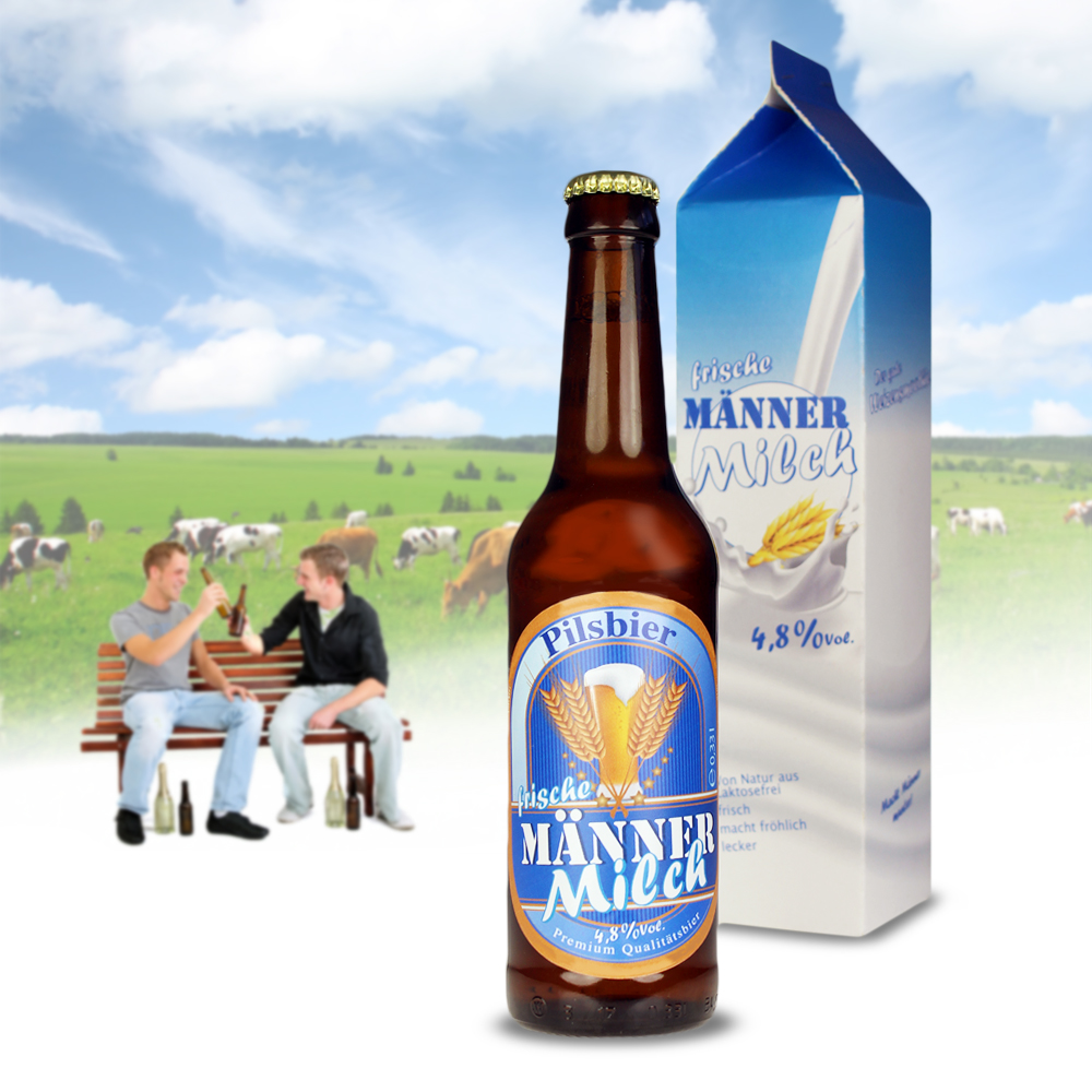 Bierflasche 0,33 l - Männermilch 3029 Bierflasche 0,33 l - Männermilch 3029