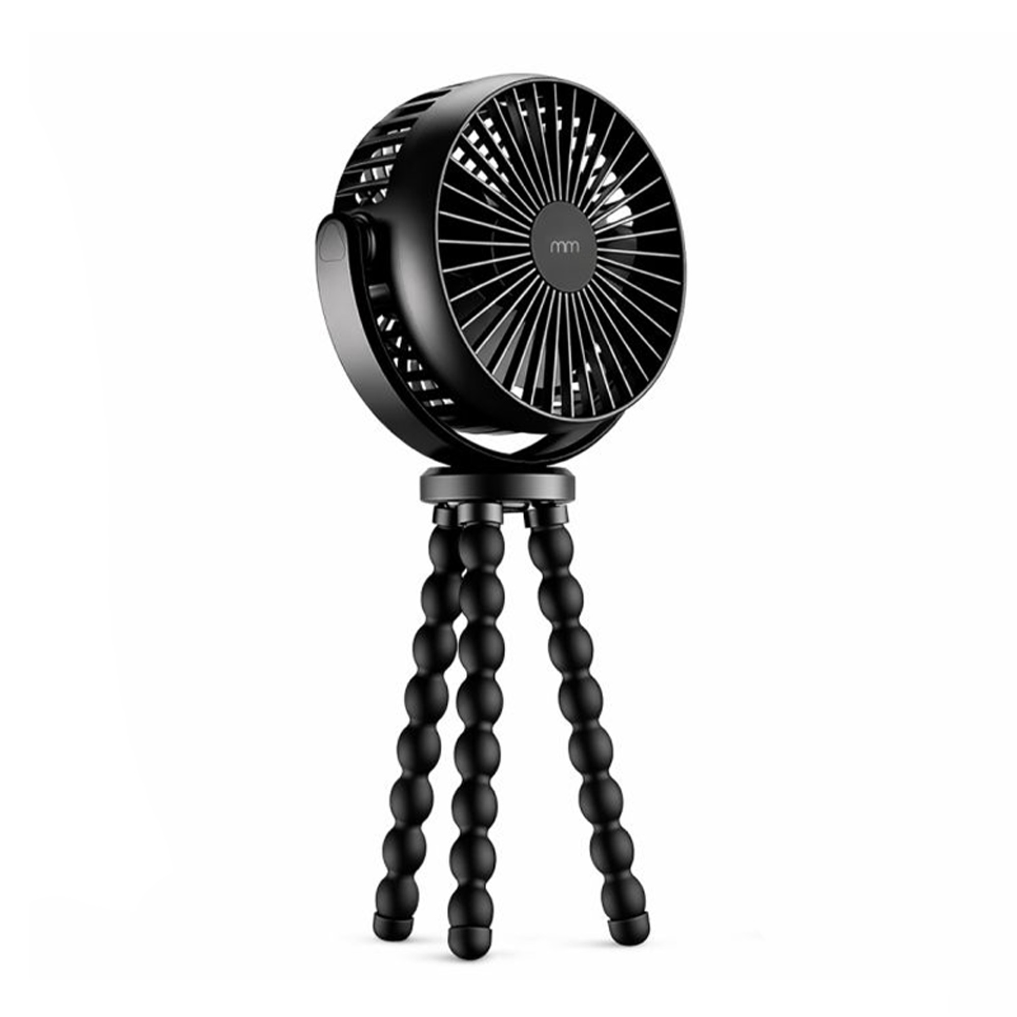 Ventilator mit Stativ - 3in1 Powerbank mit Smartphonehalter