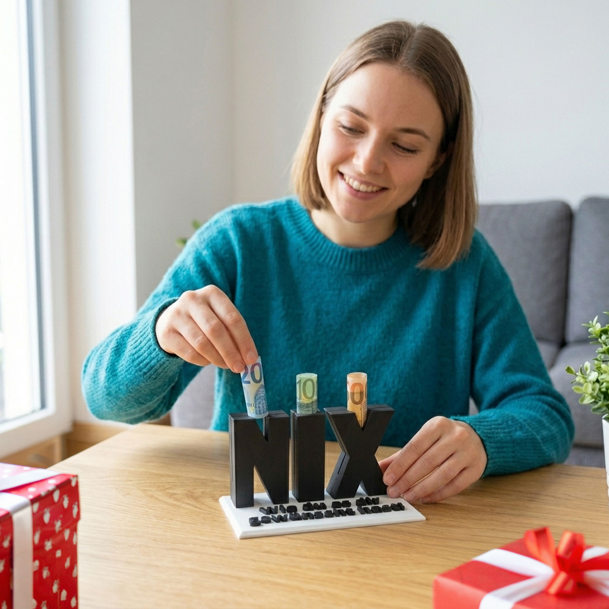 Das Nix Geschenk Schwarz - Geschenkverpackung für Geld & Gutscheine Das Nix Geschenk Schwarz - Geschenkverpackung für Geld & Gutscheine