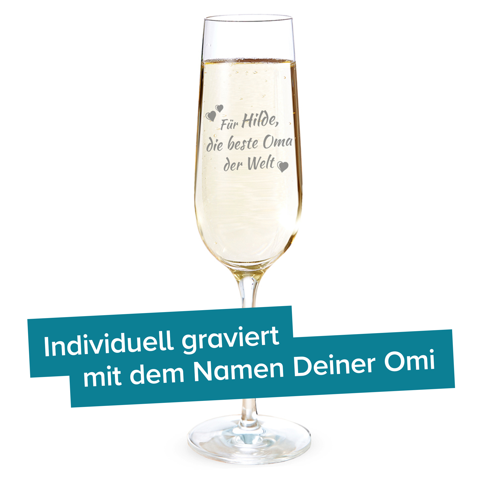 Sektglas mit Gravur - Beste Oma 2205 - 2