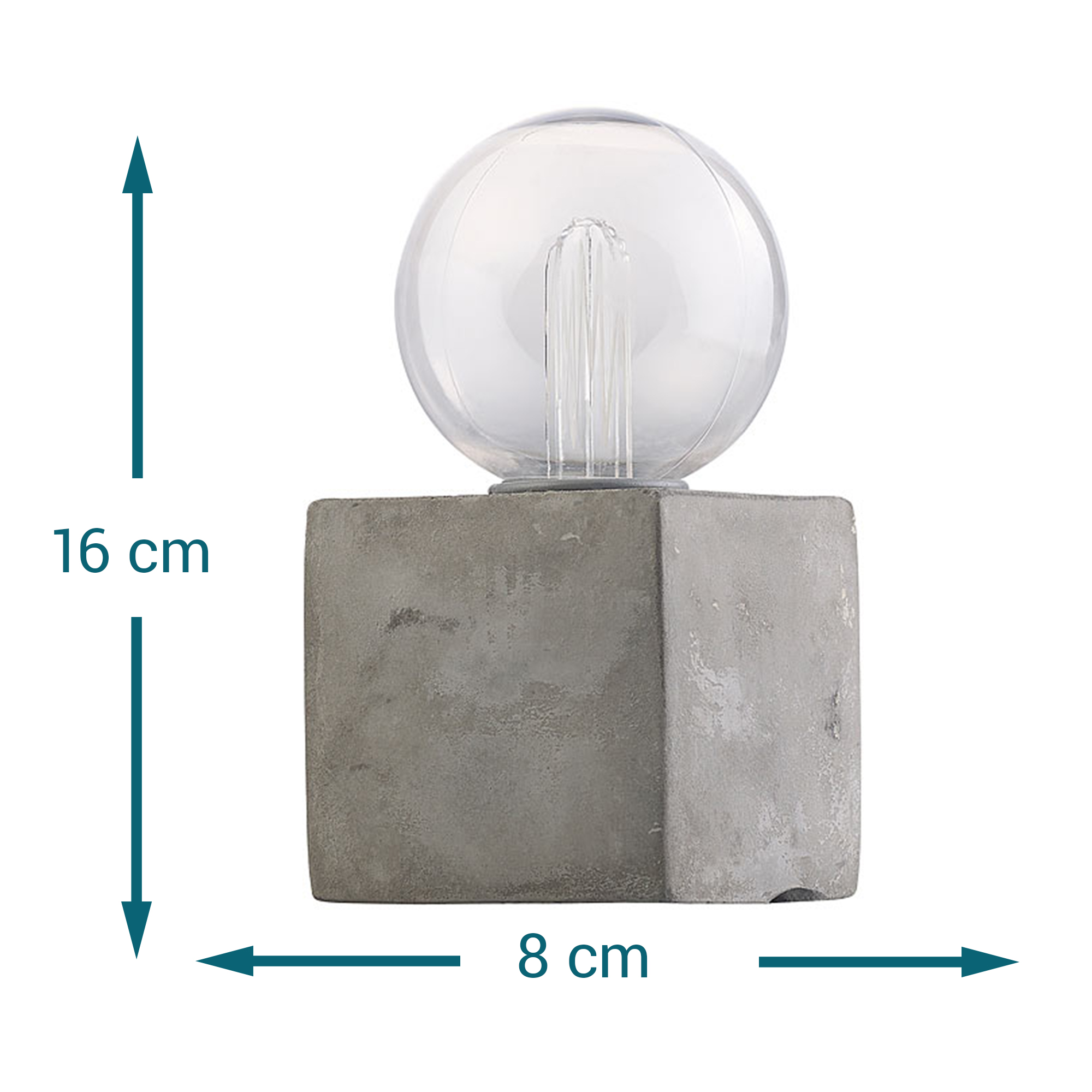 LED Lampe auf Beton-Sockel 3846 - 6