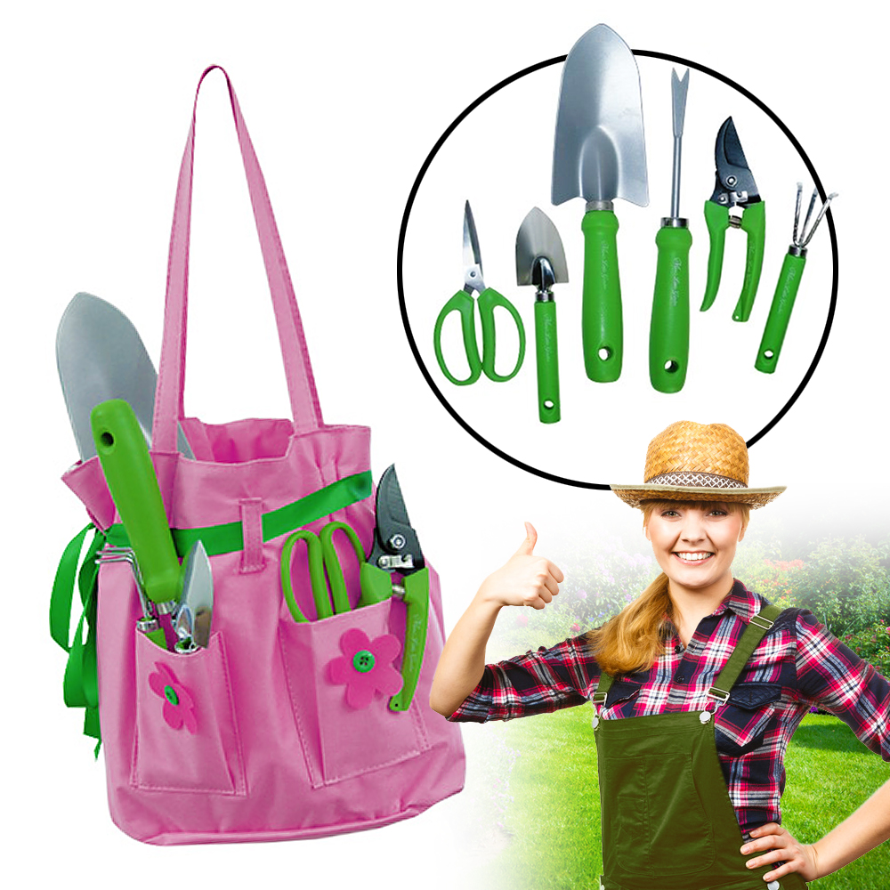Gartentasche für Frauen - 6-teiliges Gartenset 3165