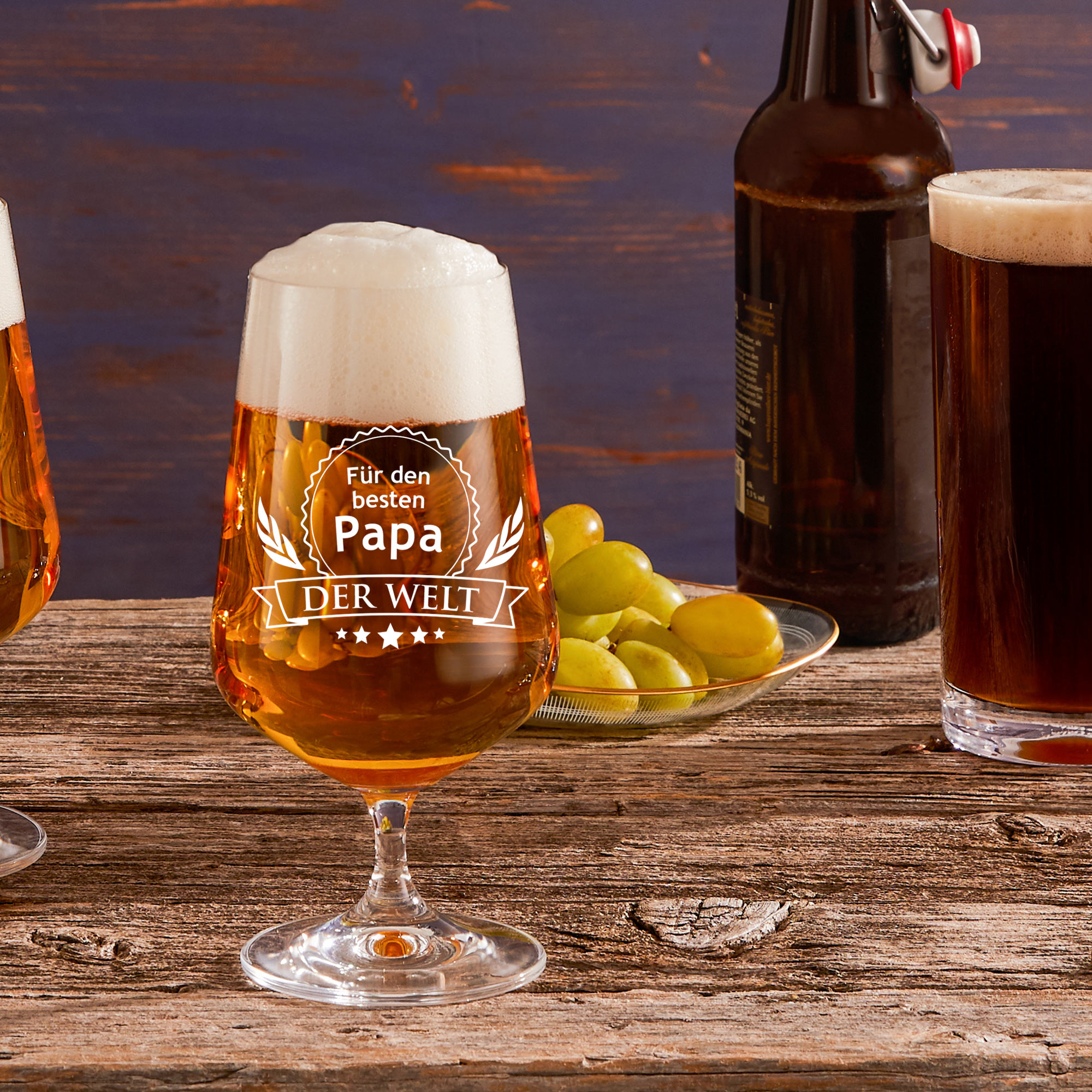 Bierglas - Bester Papa - Motiv 3 - Standard