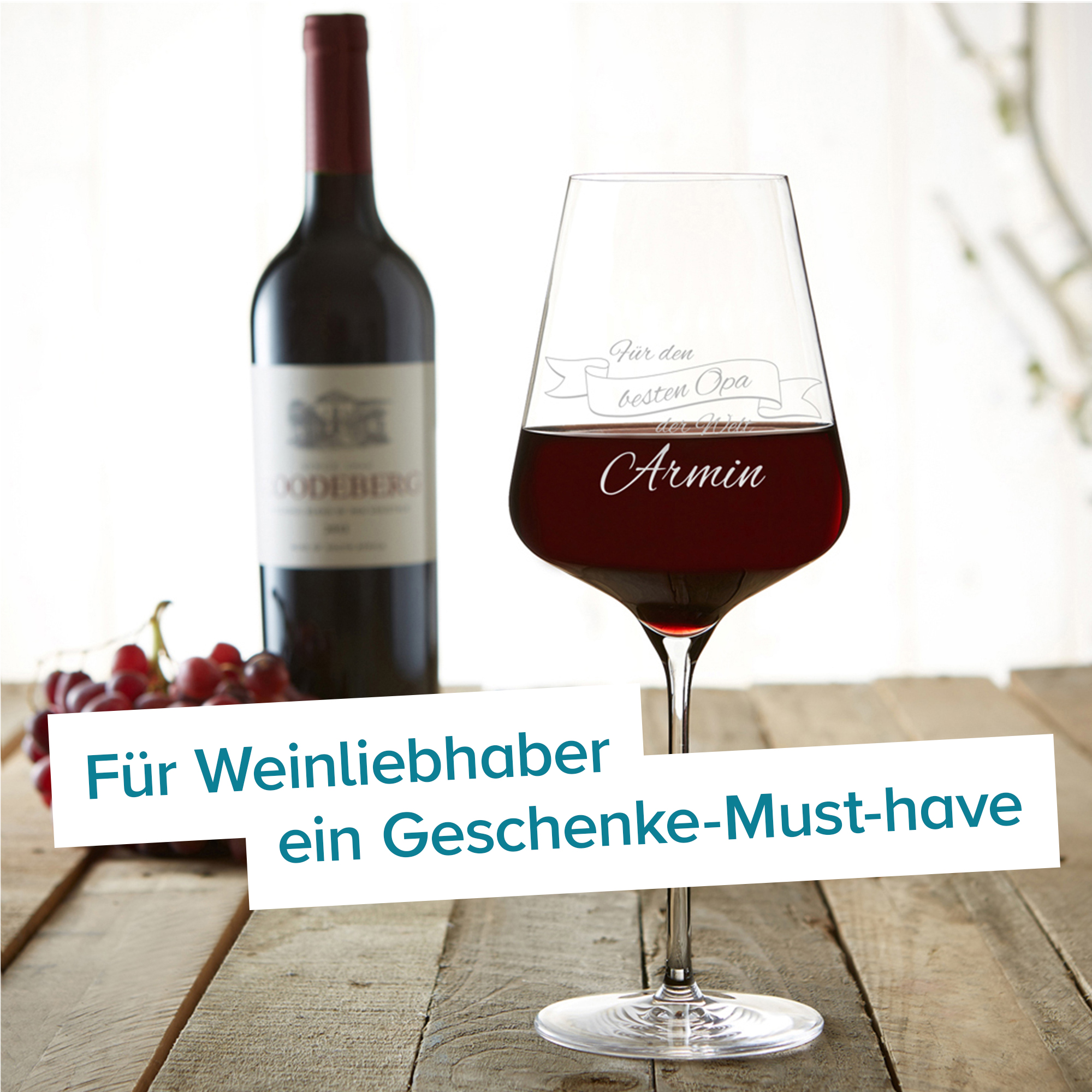 Weinglas mit Gravur - Bester Opa 1362 - 7