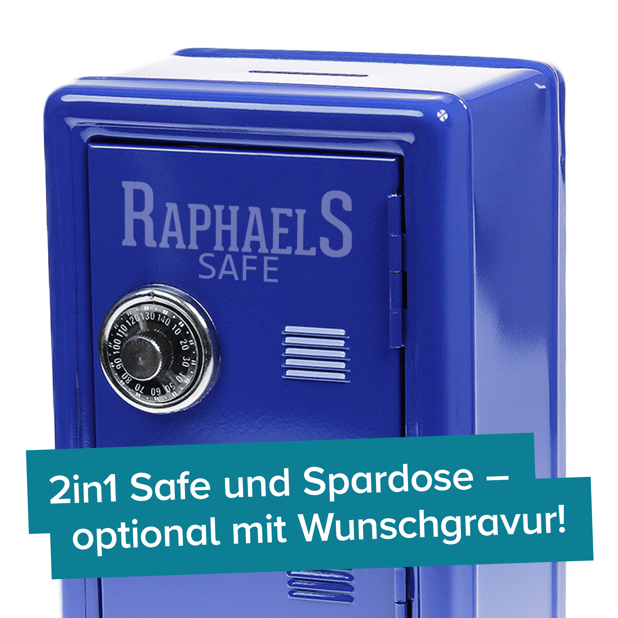 Spardose Tresor - blau 3580 - 2