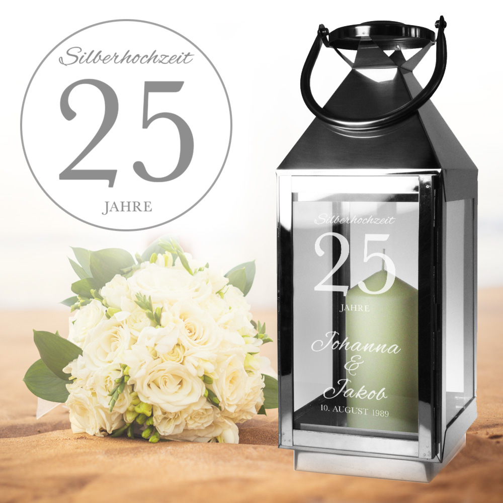 Laterne zur Silberhochzeit Laterne zur Silberhochzeit